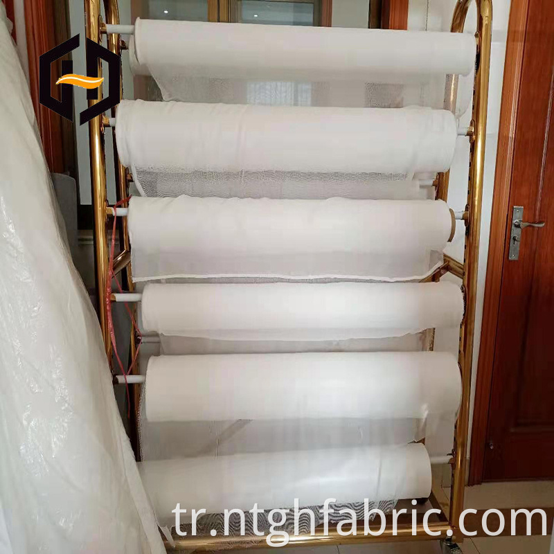 Polyester cotton blended mesh fabric